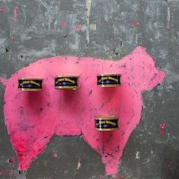 Fotografie getiteld "cochon" door Christine Vannier, Origineel Kunstwerk