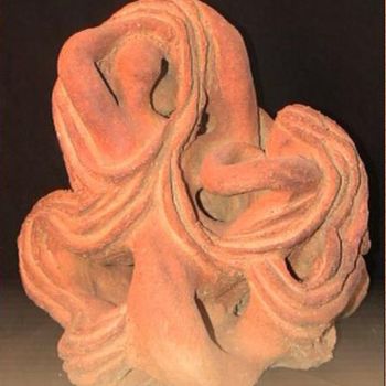 Sculpture titled "Rêverie" by Christine Batard, Original Artwork, Terra cotta