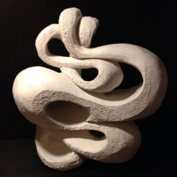 Sculpture titled "Sueño 1" by Christine Batard, Original Artwork, Terra cotta