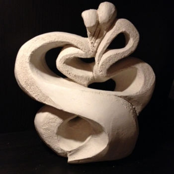 Sculpture titled "Sueño 2" by Christine Batard, Original Artwork, Terra cotta