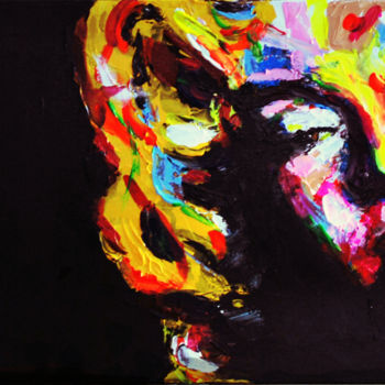 Painting titled "Marilyn II - Entièr…" by Christine Bélanger, Original Artwork, Acrylic