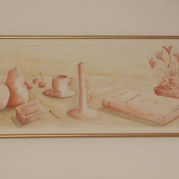 Painting titled "Frise" by Christine Bousquet, Original Artwork, Oil