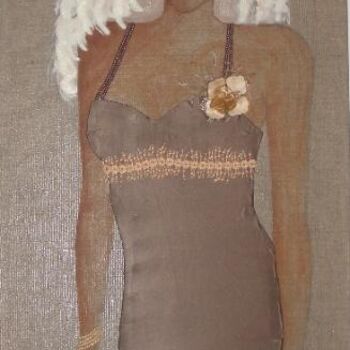 Painting titled "Blond vénitien" by Christine Bousquet, Original Artwork, Oil