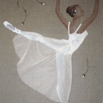 Painting titled "Danseuse" by Christine Bousquet, Original Artwork