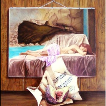 Pintura titulada "Symphonie d'un song…" por Christine Mignot, Obra de arte original, Oleo Montado en Bastidor de camilla de…