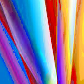 Digital Arts titled "journey 61 Rainbow" by Christine Zion, Original Artwork, Digital Painting