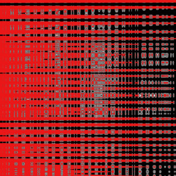 「MATRIX shema red an…」というタイトルのデジタルアーツ Christine Zionによって, オリジナルのアートワーク, デジタル絵画