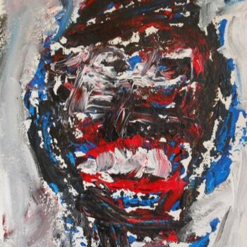 Painting titled "angry" by Christoffer Christiaan Sandee, Original Artwork, Acrylic