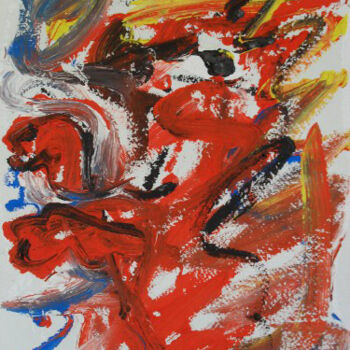Painting titled "Hors" by Christoffer Christiaan Sandee, Original Artwork, Acrylic