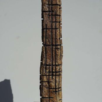 Sculpture titled "Basalt Column 5" by Christoph Jakob, Original Artwork, Stone