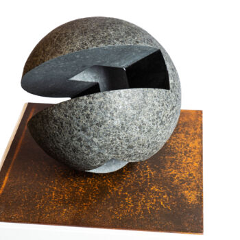 Sculpture titled "Boulder" by Christoph Jakob, Original Artwork, Stone