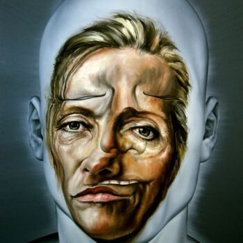 Картина под названием "Face FS178 Magdalen…" - Christophe Avella Bagur, Подлинное произведение искусства, Масло Установлен н…