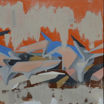 Ζωγραφική με τίτλο "Graff 1 2023" από Christophe Caniac, Αυθεντικά έργα τέχνης, Ακρυλικό