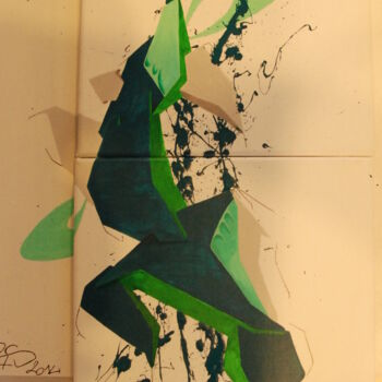 Pintura intitulada "Graff 2014" por Christophe Caniac, Obras de arte originais, Acrílico