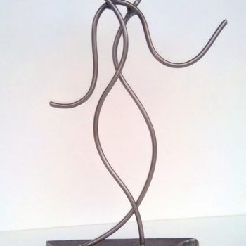 Escultura titulada "09 - Enlacés" por Christophe-Christophe, Obra de arte original, Metales