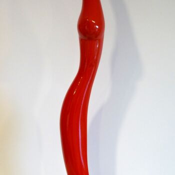 Sculpture titled "Fire of love" by Christophe Clement, Original Artwork, Aluminium