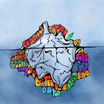 Drawing titled "Marketing iceberg" by Corto13, Original Artwork, Digital Photography
