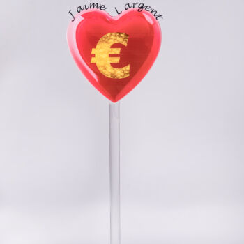 "J'aime l'argent" başlıklı Heykel Ker tarafından, Orijinal sanat, Rezine