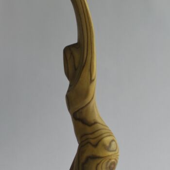 Sculpture titled "Les pieds dans l'ea…" by Christophe Lm, Original Artwork, Wood