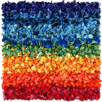 Peinture intitulée "Rainbow 3" par Christophe Sola, Œuvre d'art originale, Huile