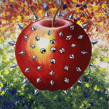 Картина под названием "La pomme d'Adam" - Christophe Stephan Durand, Подлинное произведение искусства, Масло