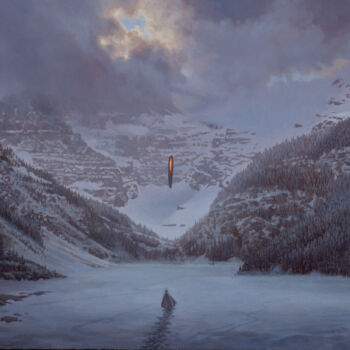 Картина под названием "Finding Hope In The…" - Christophe Vacher, Подлинное произведение искусства, Масло