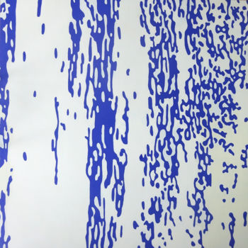 Картина под названием "Erosion 1" - Christophe Vergé, Подлинное произведение искусства, Акрил Установлен на Деревянная рама…
