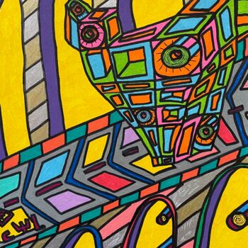 Drawing titled "The mechanical mous…" by Christophe Verger-Lecocq, Original Artwork, Marker