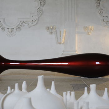 Escultura titulada "Red" por Christophe Bregnard, Obra de arte original, Resina