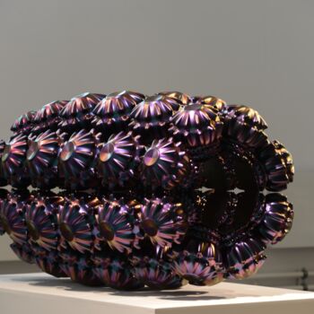 Скульптура под названием "Fractal 1" - Christophe Bregnard, Подлинное произведение искусства, Нержавеющая сталь