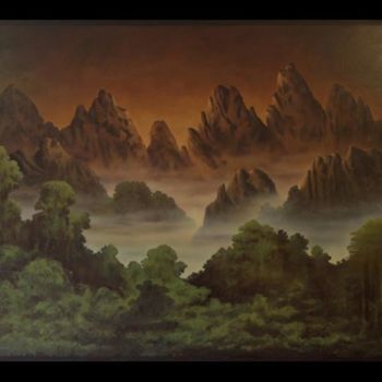 Peinture intitulée "Landscape 4" par Christophe Daras, Œuvre d'art originale