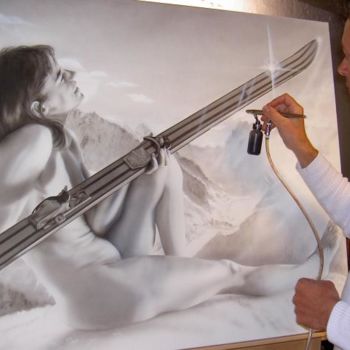 Картина под названием "Sylvie BECAERT" - Christophe Durand, Подлинное произведение искусства