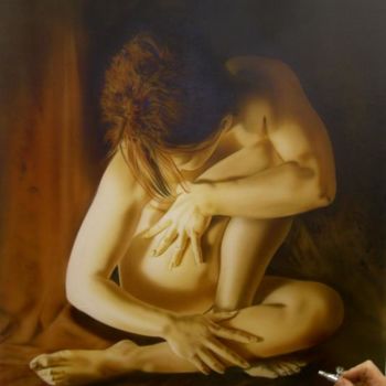 Painting titled "ALEXA" by Christophe Durand, Original Artwork
