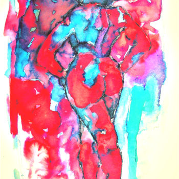 Painting titled "6" by Christophe Gol, Original Artwork, Ink