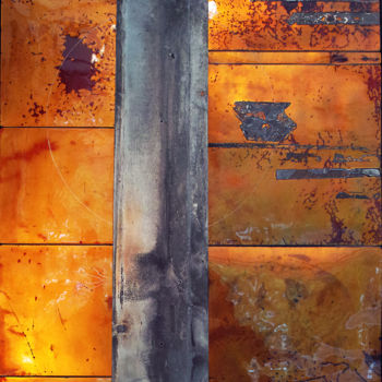 제목이 "MARS"인 미술작품 Christophe Mirande로, 원작, 에나멜 목재 패널에 장착됨