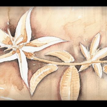 Pittura intitolato "Fleur de Café" da Christophe Muller, Opera d'arte originale