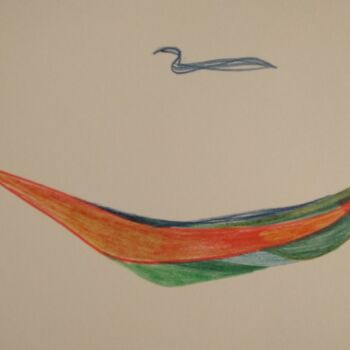 Dessin intitulée "The Swan and the Bo…" par Christopher Henningsen, Œuvre d'art originale, Crayon