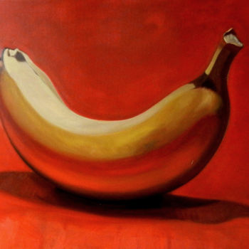Painting titled "Red Banana" by Christopher David Moore, Original Artwork