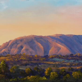 Malerei mit dem Titel "Sunrise on Uluru (A…" von Christopher Vidal, Original-Kunstwerk, Öl