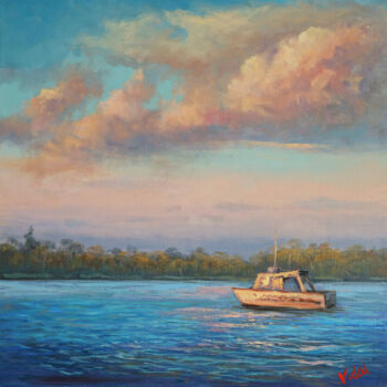 Painting titled "Another Day" by Christopher Vidal, Original Artwork, Oil
