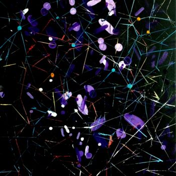 Pintura titulada "Neurons" por Christopher Walker, Obra de arte original, Oleo