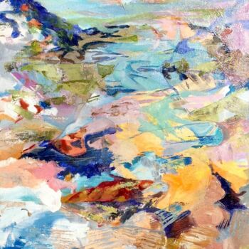 Painting titled "Lac de St Croix du…" by Christopher Walker, Original Artwork, Oil