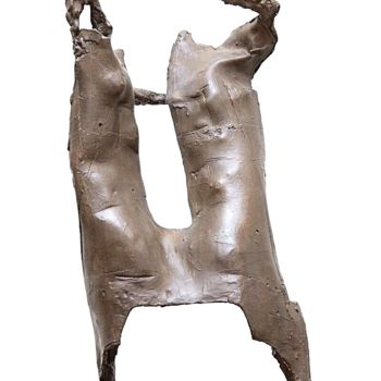 Skulptur mit dem Titel "DANCE" von Christos Kapralos, Original-Kunstwerk, Bronze
