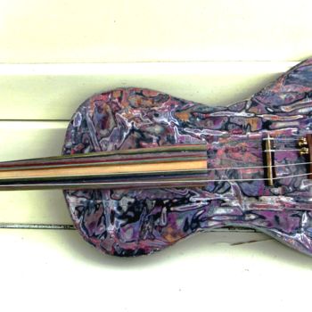 Textile Art titled "Electric Violin fro…" by Chris Tsonias, Original Artwork