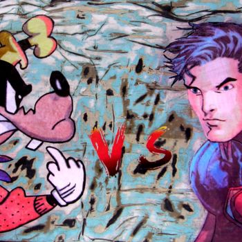 "Goofy vs...or conve…" başlıklı Tekstil Sanatı Chris Tsonias tarafından, Orijinal sanat