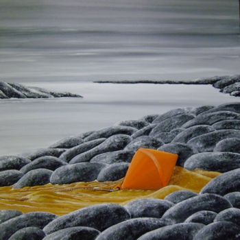 Peinture intitulée "Bouée marine" par Christine Lefrancois, Œuvre d'art originale