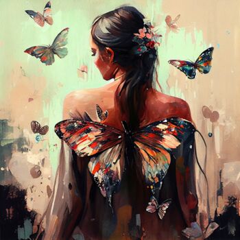 Digital Arts titled "Powerful Butterfly…" by Chromatic Fusion Studio, Original Artwork, Oil