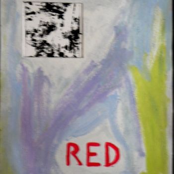 Painting titled "red" by Chrys Lem, Original Artwork