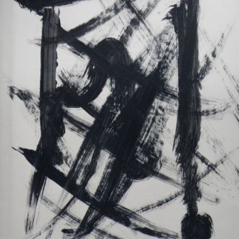 Peinture intitulée "Number 8" par Chrys Lem, Œuvre d'art originale, Huile