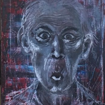 Painting titled "Old Man" by Chrys R, Original Artwork